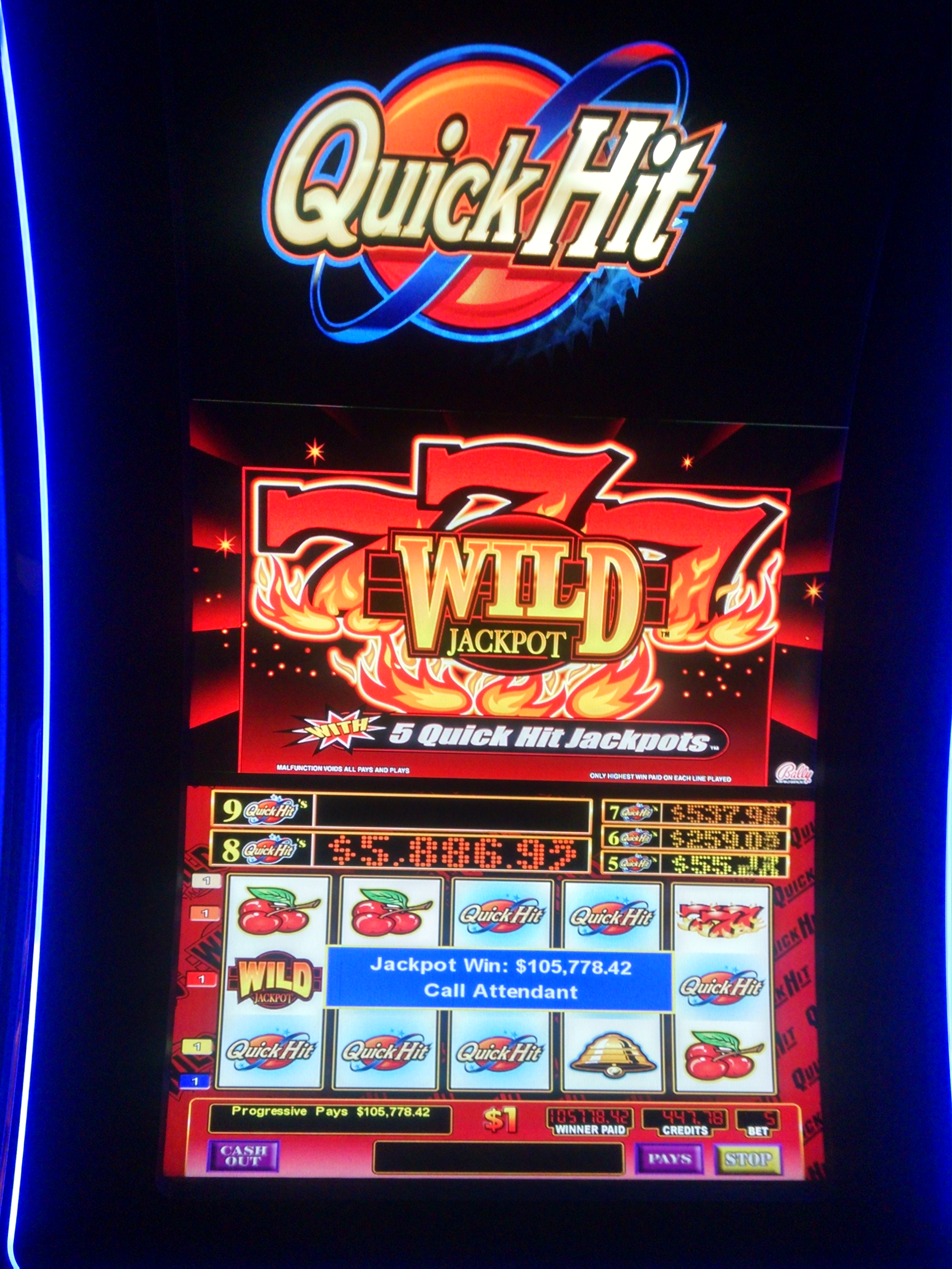 Platinum quick hits slot machine wins